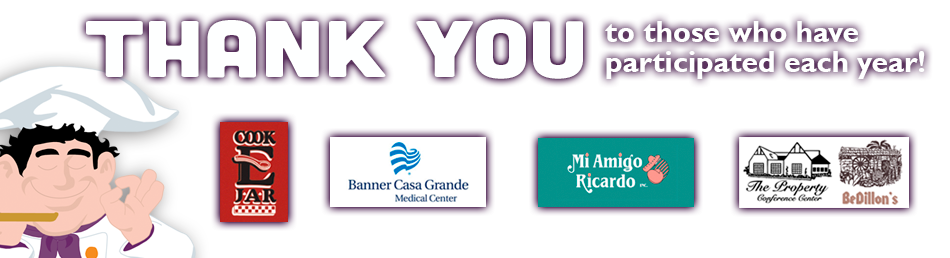 Thank you to Mi Amigo Ricardo, Cook E Jar, Banner CG Medical Center and Bedillon’s/The Property for participating each year!